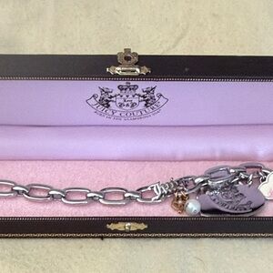 Juicy Couture Silver and Gold Charm Bracelet